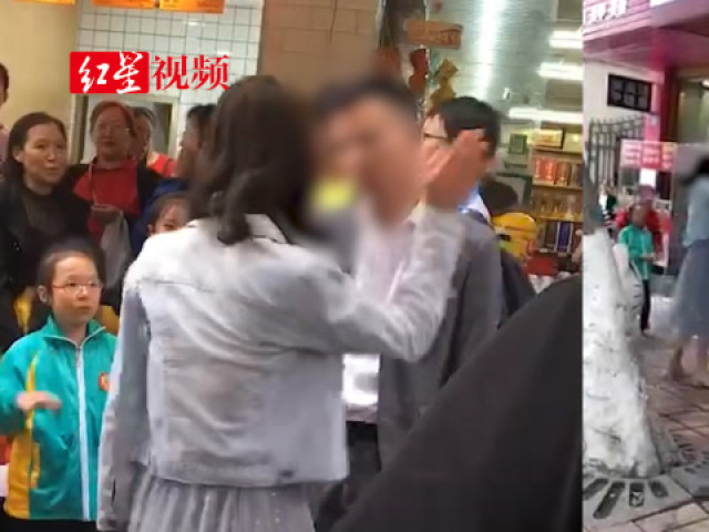 520当天女子街上狂扇男友几十耳光 被打男子:不需要