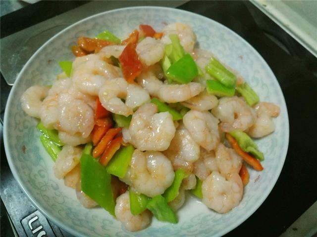 【葱爆虾仁】
