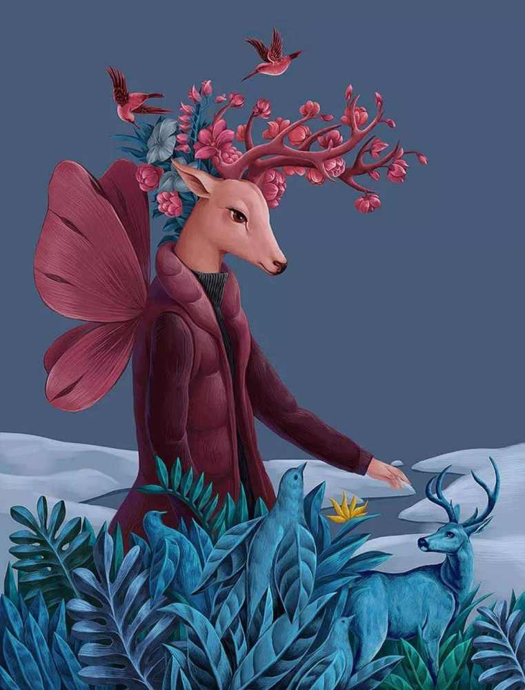 几张创意插画