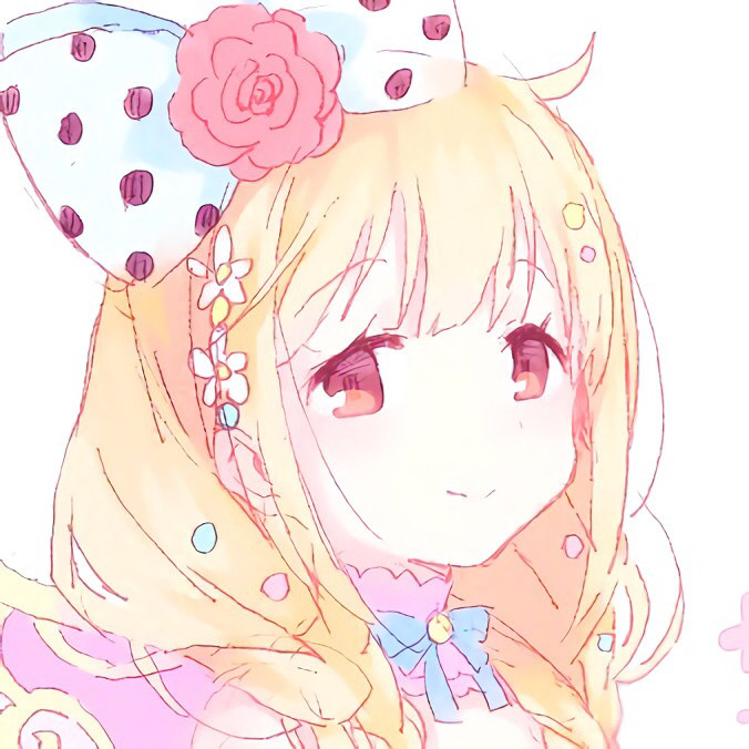 动漫图片,刚睡醒的少女