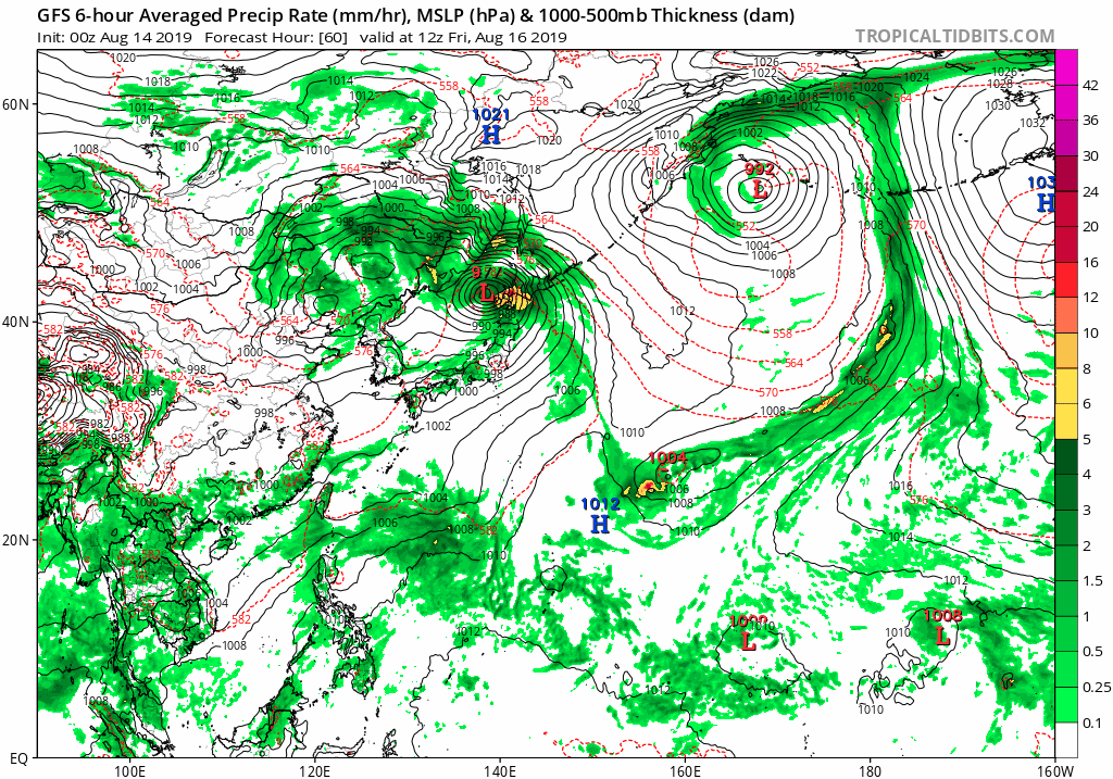 gfs首报:最早或19日生成,或是跨洋台风