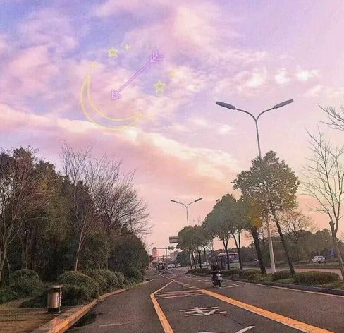 ins·天空背景图:如果你站在路边看,那我就是你的风景