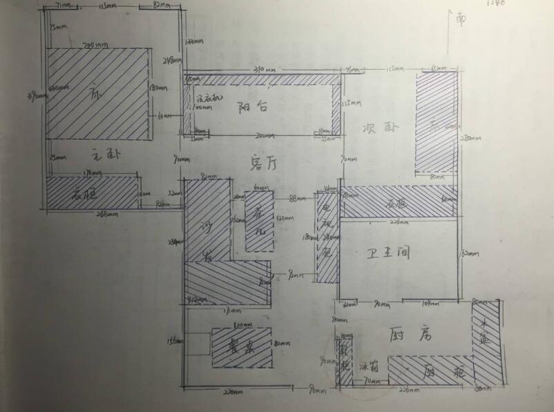 装修,量房,立面图,家具,房屋