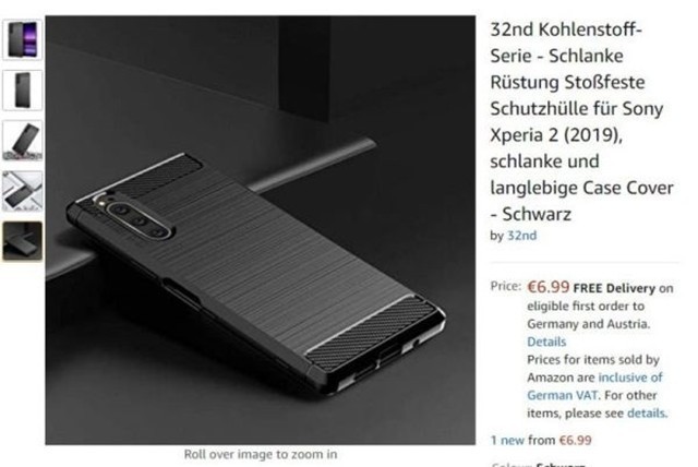 索尼xperia 2保护壳上架亚马逊新机即将面世 天天快报