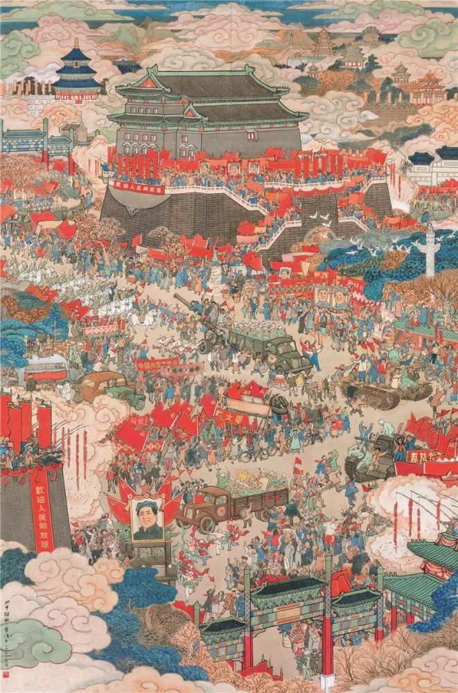 以画作记录历史,艺术性地再现新中国奋楫中流的70年,礼赞伟大的祖国!