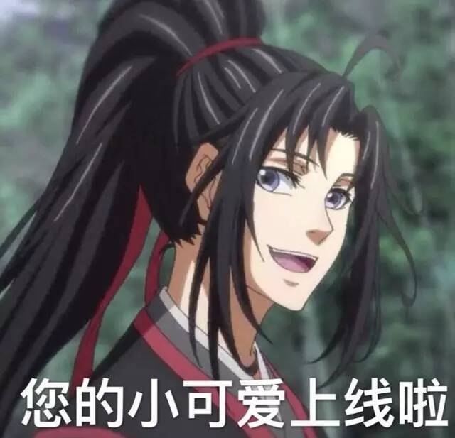 "魔道"魏无羡表情包:哼!宝宝不开心!有小情绪了!