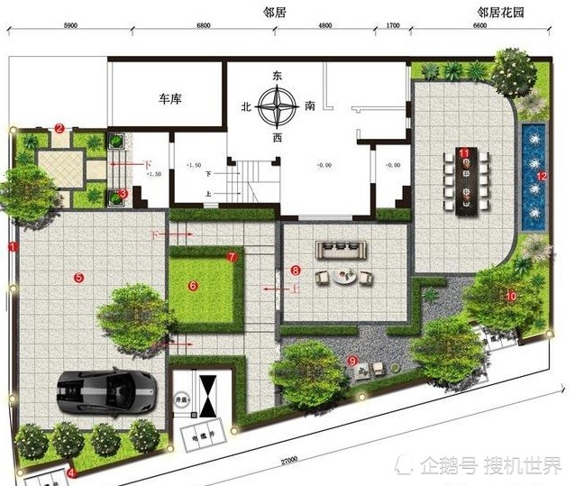 别墅自建房庭院布置图,动手干吧