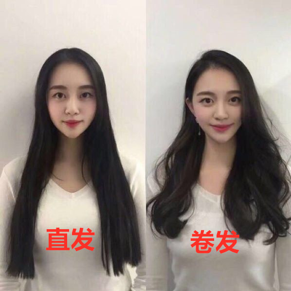 美女卷发vs直发,哪种发型更好看?