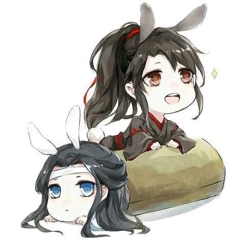 《魔道祖师》高清头像,超可爱的魏无羡与蓝忘机,太萌了!