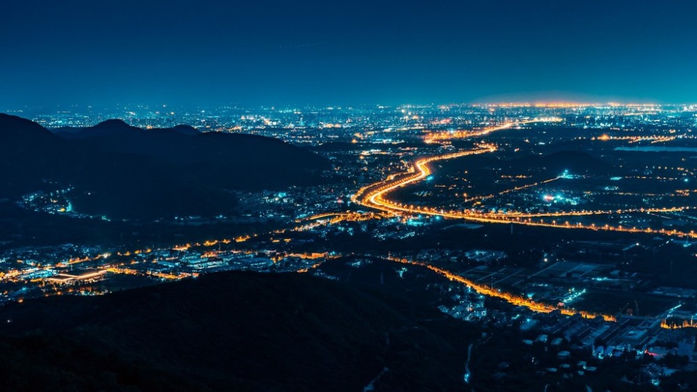 北京西山看夜景