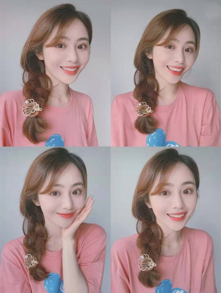 少女心编发,发带发型,元气感发型,减龄少女发型,学生党发型