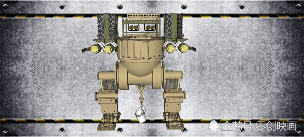 机器人火箭炮,未来科幻设计,草图大师设计,电影美术设计,影视化道具