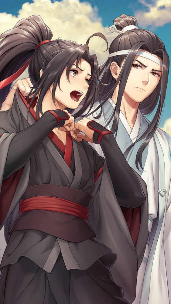 二次元动漫图集欣赏,《魔道祖师》魏无羡,蓝忘机,唯美古风壁纸