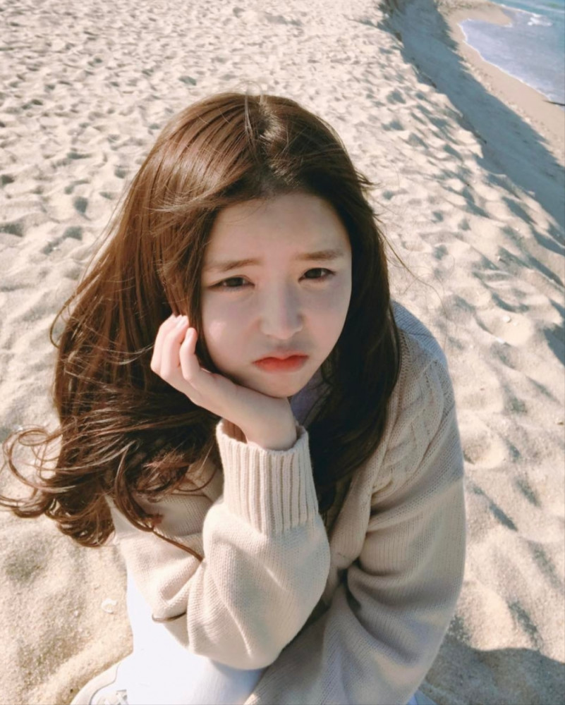 韩国甜心,沙滩阳光风格摄影