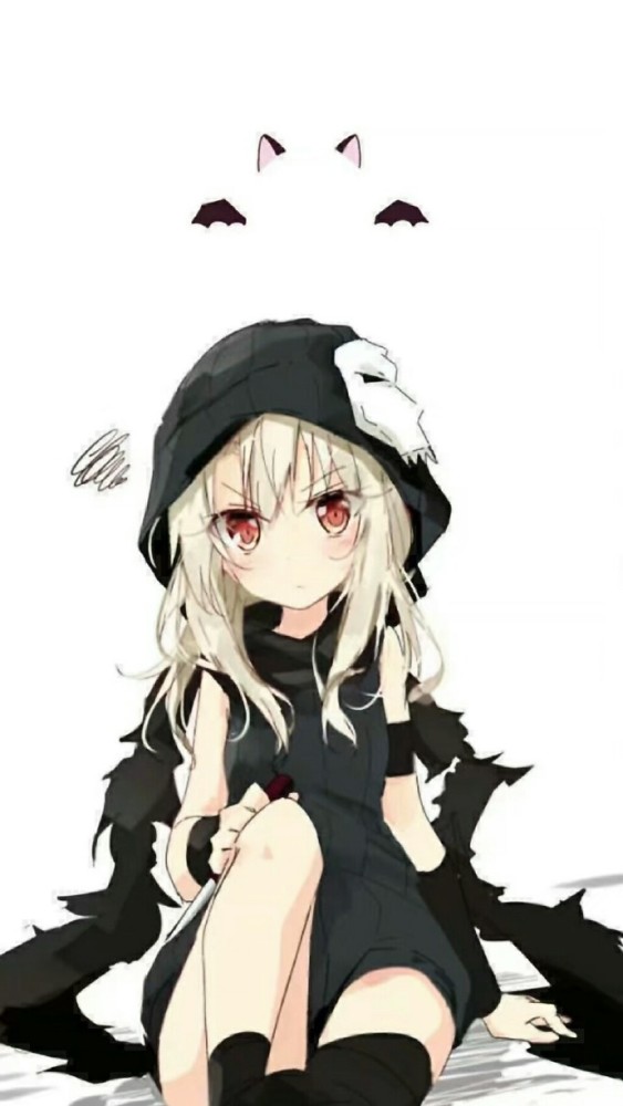 动漫头像:照镜子的小女孩,很漂亮哦