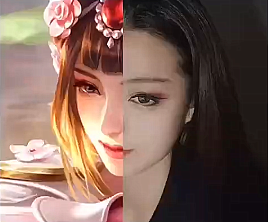 王者荣耀cos半边脸,看到程咬金那一刻,网友:比乔碧萝还狠!