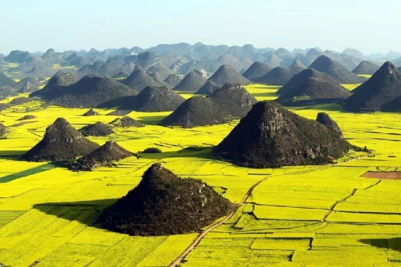 当峰丛石山之间的溶蚀洼地再度垂向发展而至饱水带时,把基座蚀去,成为