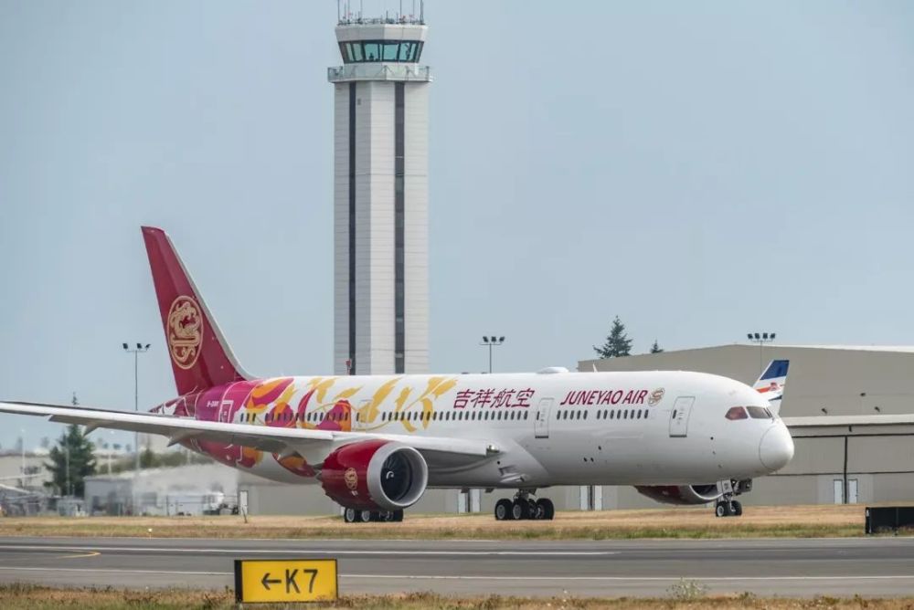 吉祥航空第5架波音787璀璨花瓣与藤蔓涂装b-20d1完成首次客户试飞