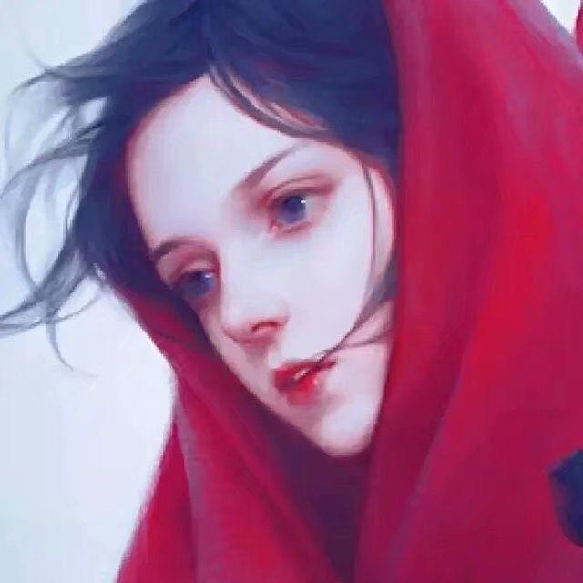 动漫头像:黑暗小姐姐,看起来很特别呀