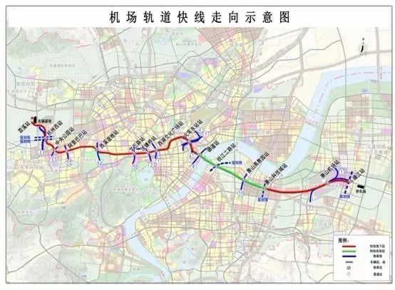 从站点分布来看,机场快线不仅连接了杭州西站,杭州东站及萧山机场等