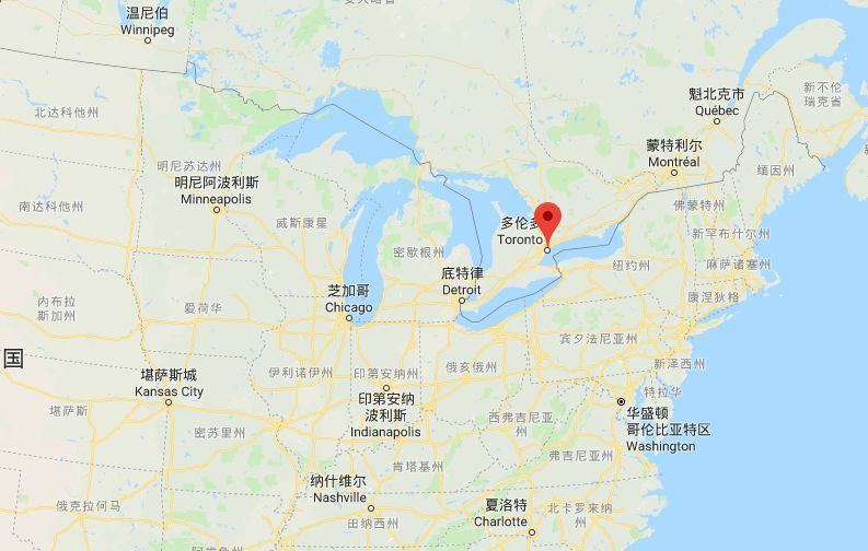 多伦多位于加拿大安大略湖的西北沿岸,是加拿大最大的城市,安大略省