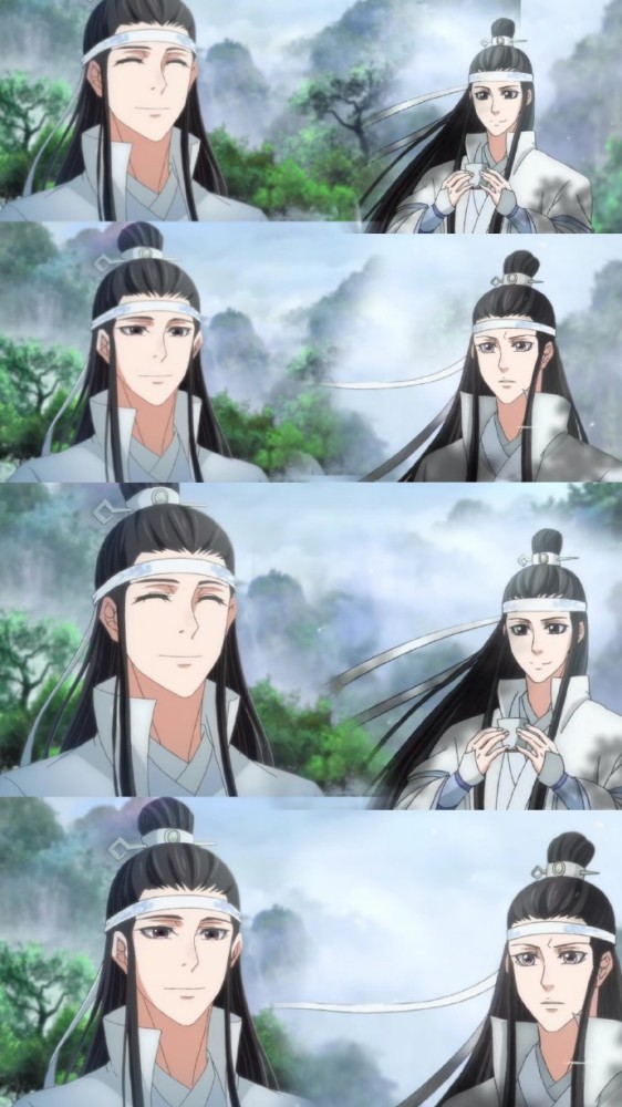 动漫图片,魏无羡蓝忘机拼接版