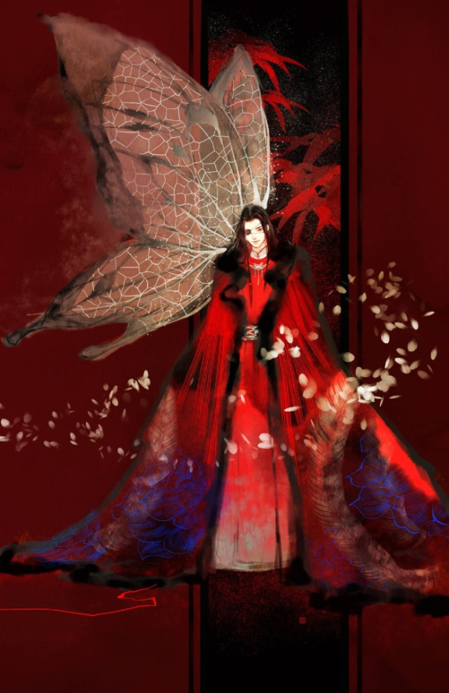 "天官"情头:谢怜vs花城,三千明灯银蝶绕,花开满城情丝