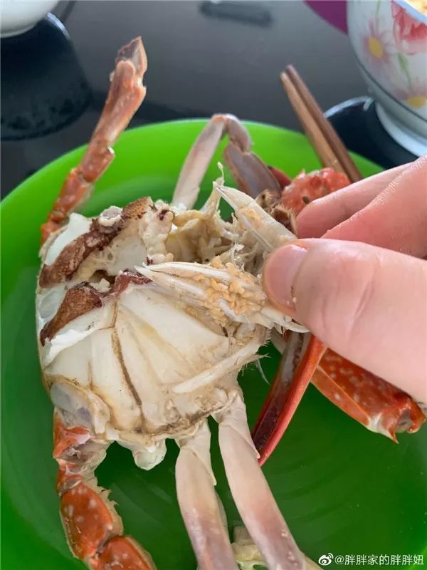 梭子蟹里发现恶心粉色小虫?青岛人,别扔,它可是顶级食材