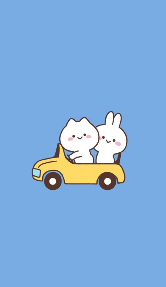 动漫图片,两只卖萌的兔子