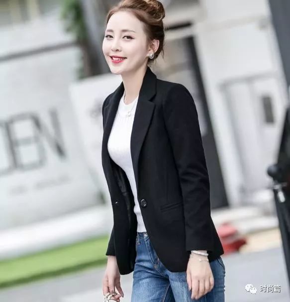 短款小西装 牛仔裤等