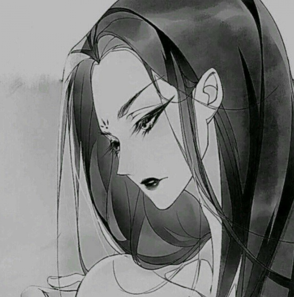 腹黑·高冷·黑白动漫女头像:你能走多远,取决于你对目标的决心