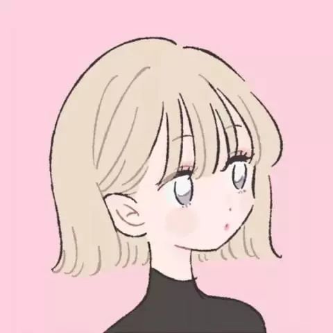 卡通头像精致女生高冷短发!