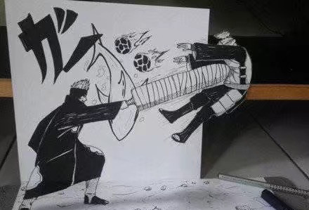火影忍者立体画,好赞啊