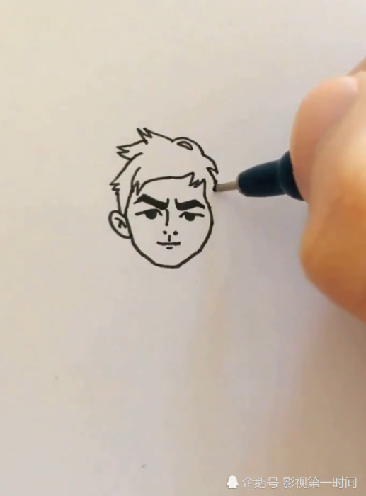 美术生简笔画李现,成品惊呆众人,网友:谁的现男友,赶紧抱走