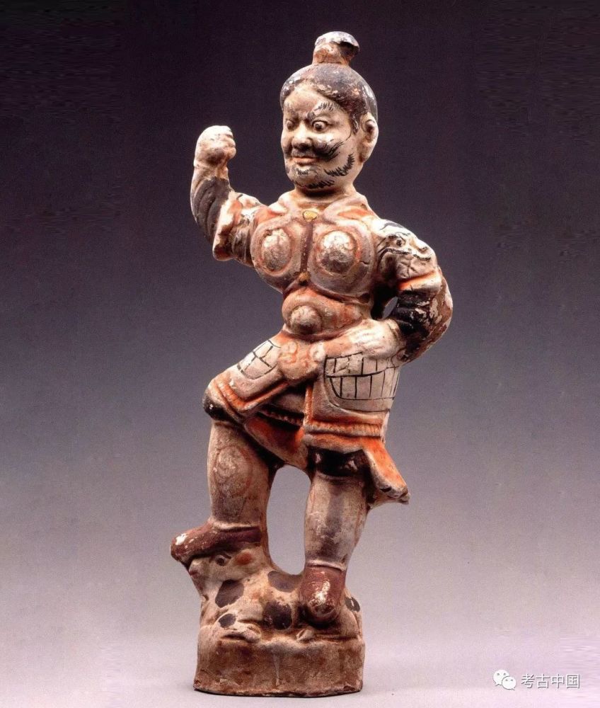 唐代·彩绘武士俑