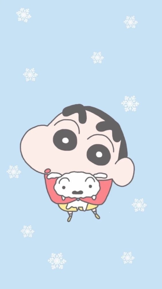 蜡笔小新图片:在看手表的小新