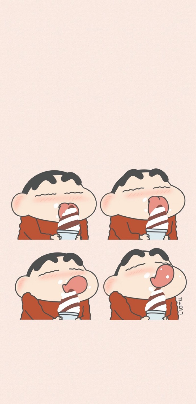 蜡笔小新图片:在看手表的小新