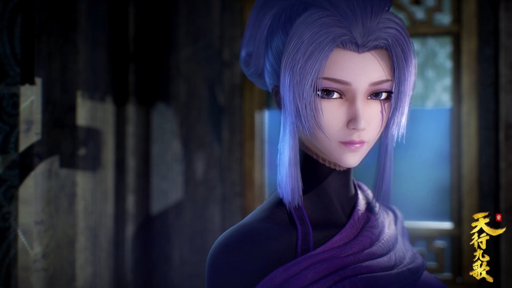 天行九歌,紫女9月新壁纸出炉,从头到脚焕然一新