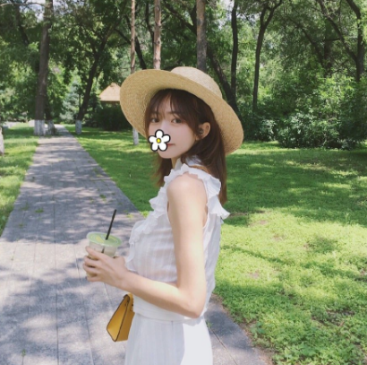 小清新·元气·甜美女生头像:没什么大愿望,只想天天开心