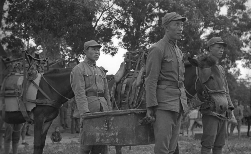 珍贵老照片,1937年的中国工农红军炮兵部队