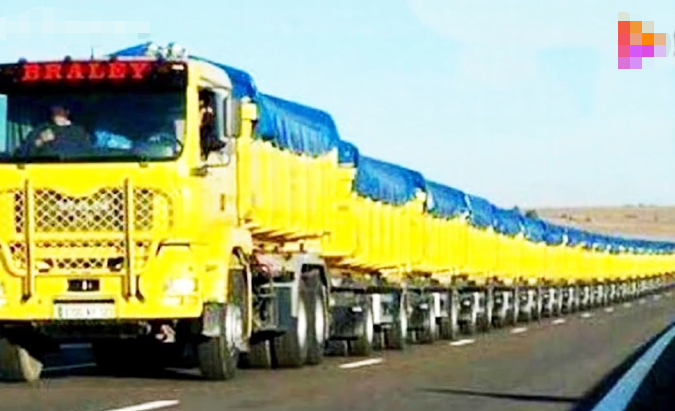 1600米的公路卡车,42节车厢火车都自愧不如,该如何转弯呢
