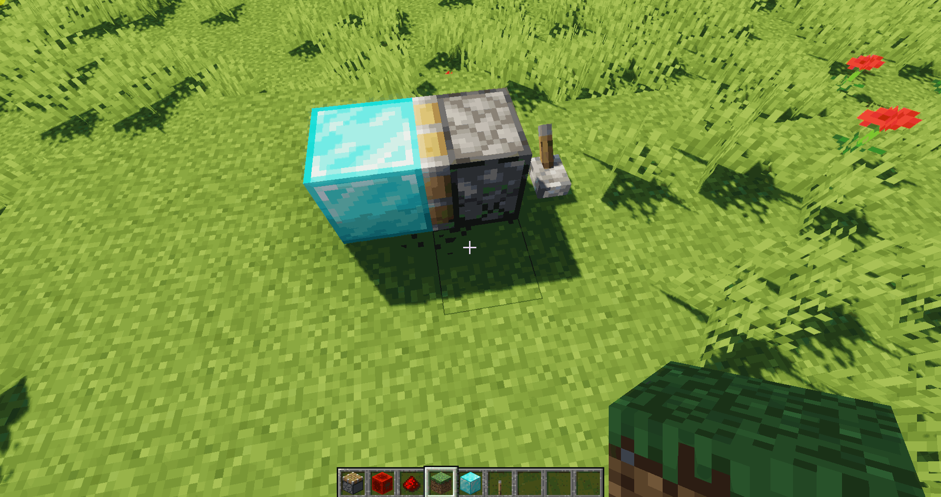 我的世界:因为一块浮空沙,我下载了迷你世界,发现了mc