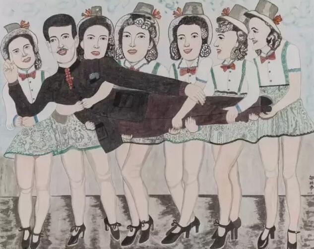 陪孙女画画,71岁老太太意外成国际艺术家,专家:瞎画