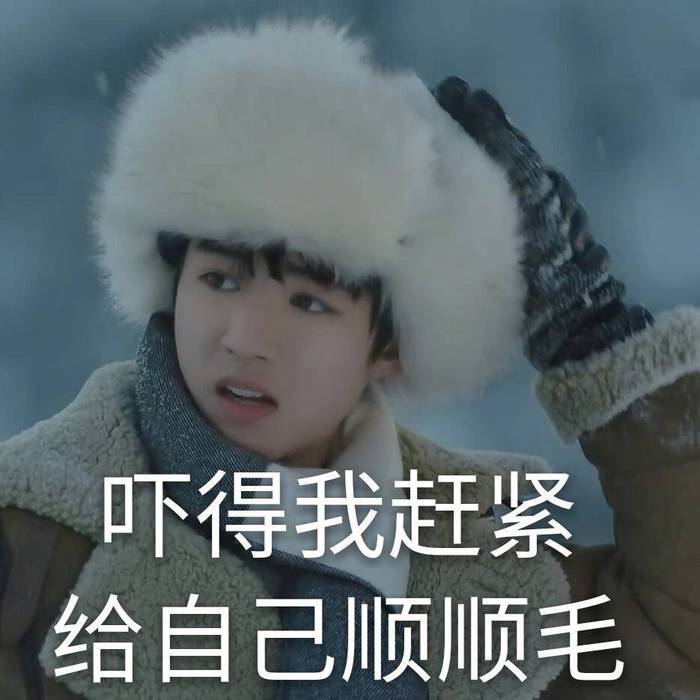 搞笑王俊凯表情包来袭:吓得我赶紧给自己顺顺毛!