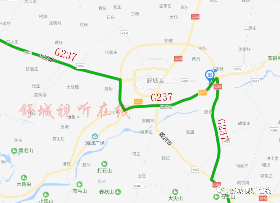 舒城县,国道,206国道,105国道,山东