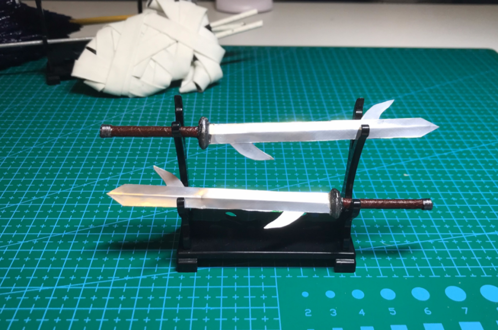 小哥自制忍刀七人众武器,斩首大刀很霸气,网友:我想要