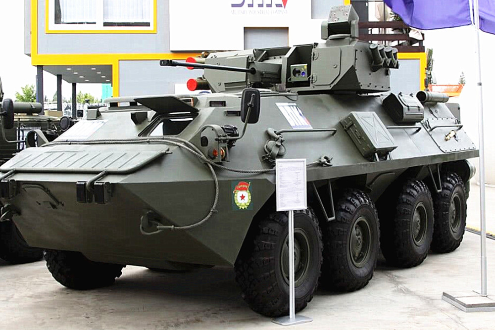 俄罗斯"最新版"brt-87战车亮相,使用8×8驱动装置!