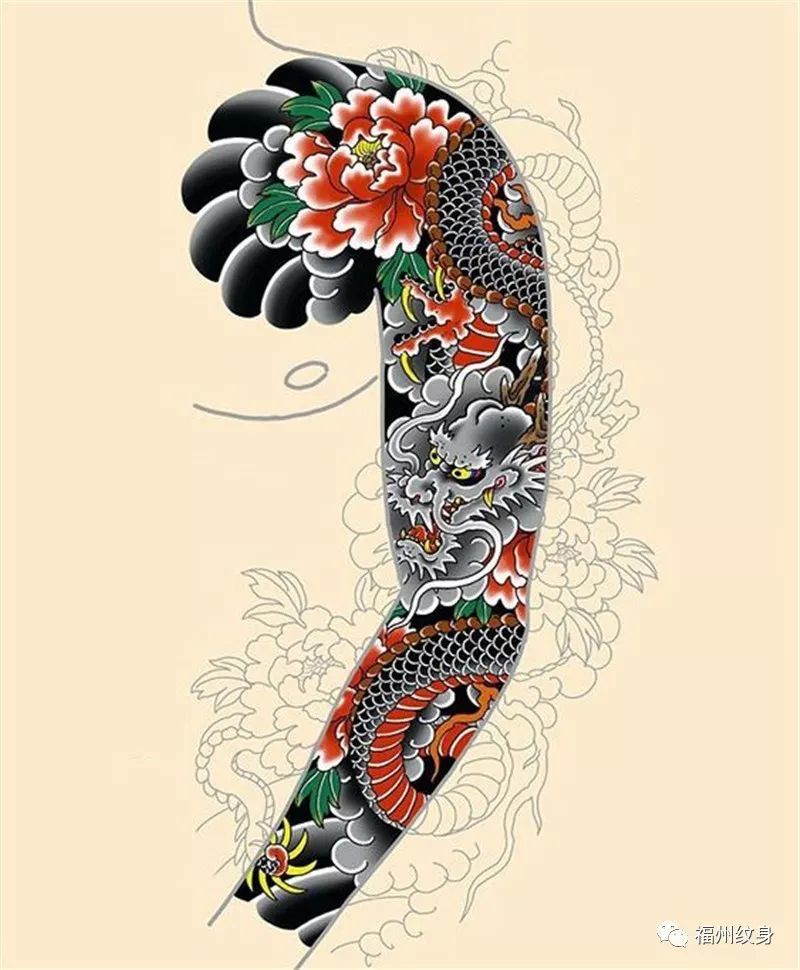 花臂纹身图稿