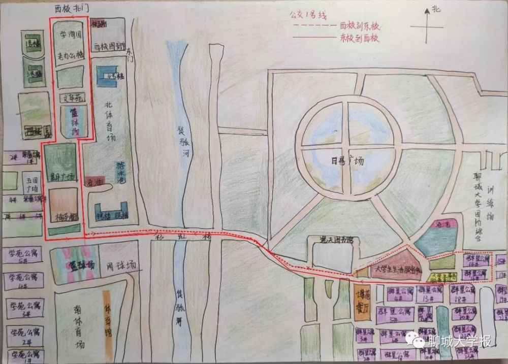 "小绿"作为聊大校内的重要交通工具 沟通了东西两个校区 今天的new