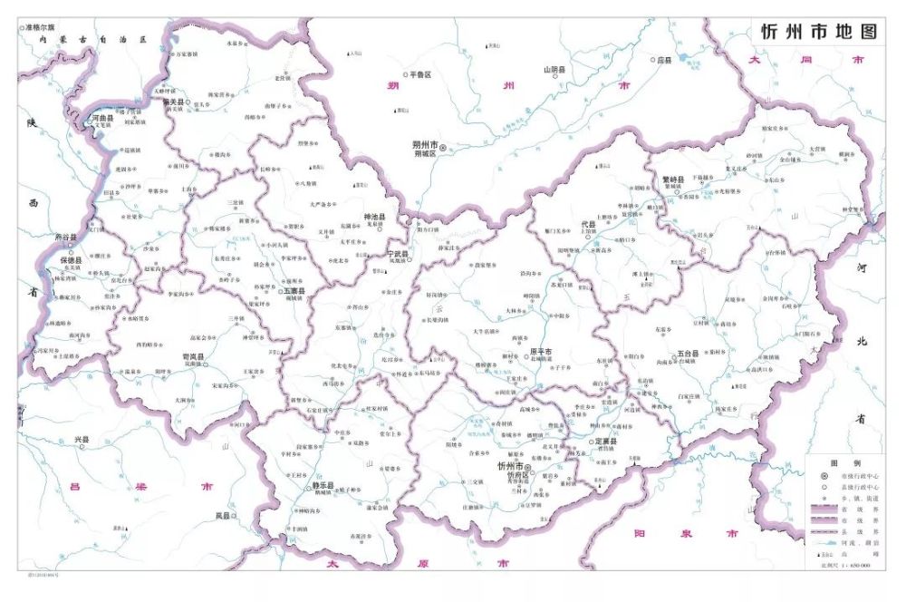 忻州市地图
